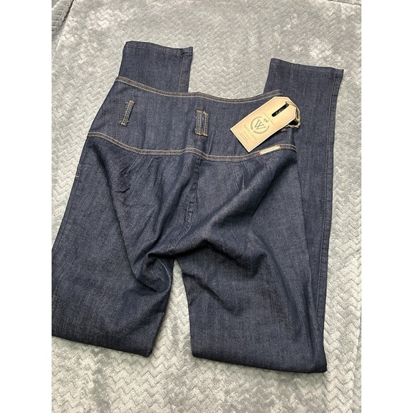 Watch LA LP8408 Women's Blue Cotton Blend Button Fly Jeans Size 9 - Picture 4 of 10